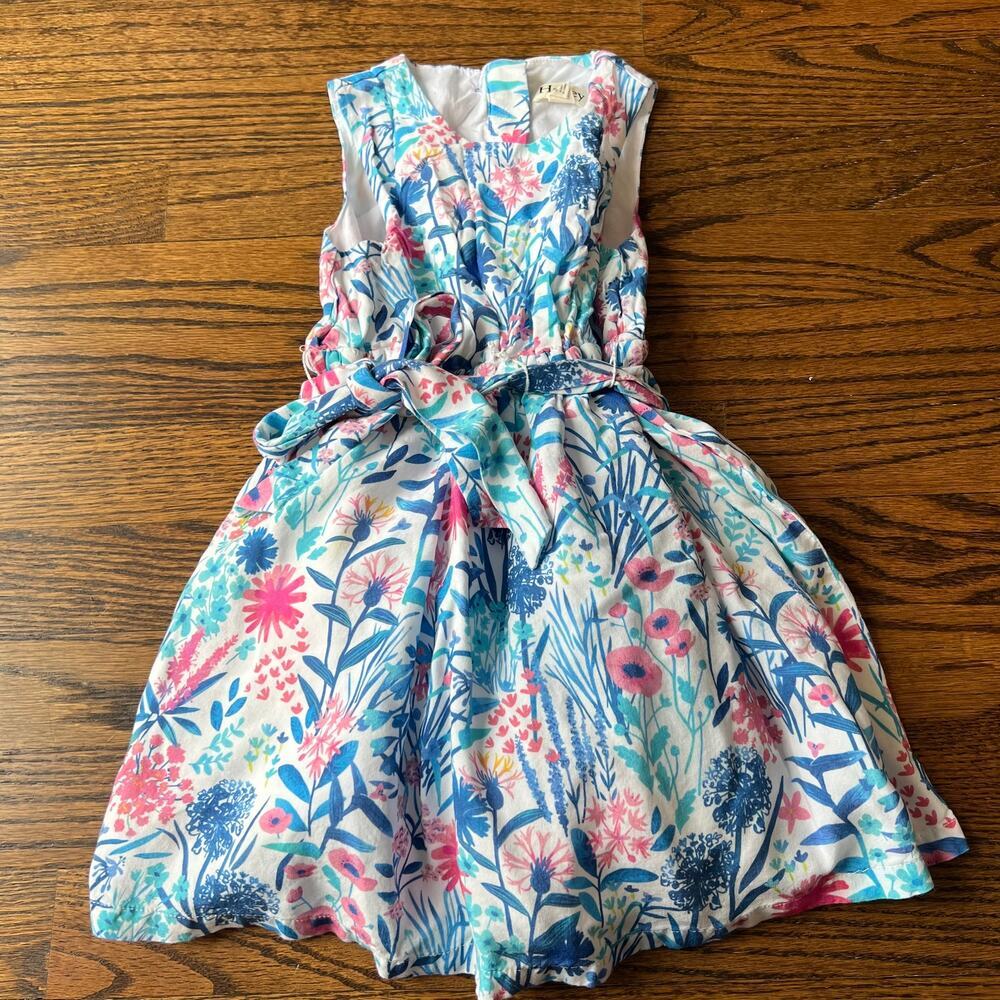 Hatley Girl's Floral Sleeveless Tulle Lined Spring Summer Dress - 3